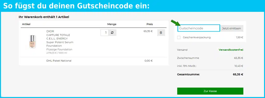 beautywelt Gutscheine - gutscheincode eingeben und sparen