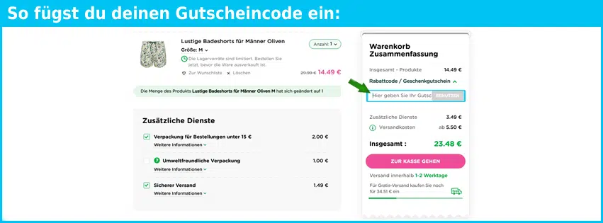 dedoles Gutscheine - gutscheincode eingeben und sparen