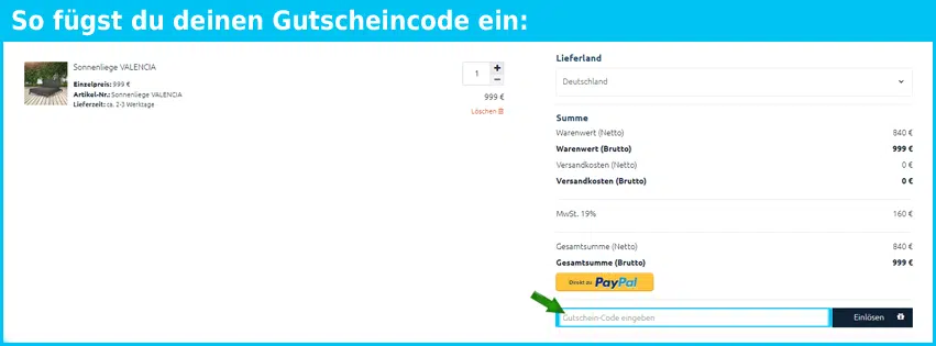 home-deluxe Gutscheine - gutscheincode eingeben und sparen