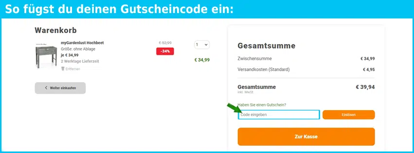 mein-schoener-garten-shop Gutscheine - gutscheincode eingeben und sparen