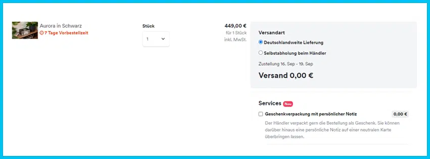 atalanda Gutscheine - Warenkorb