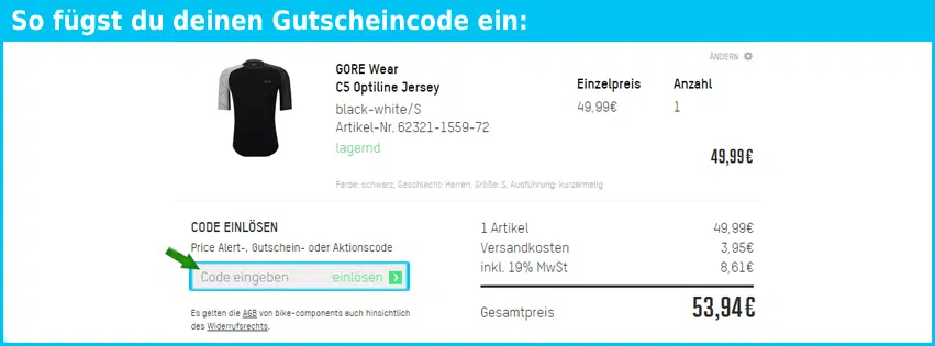 bike-components Gutscheine - gutscheincode eingeben und sparen