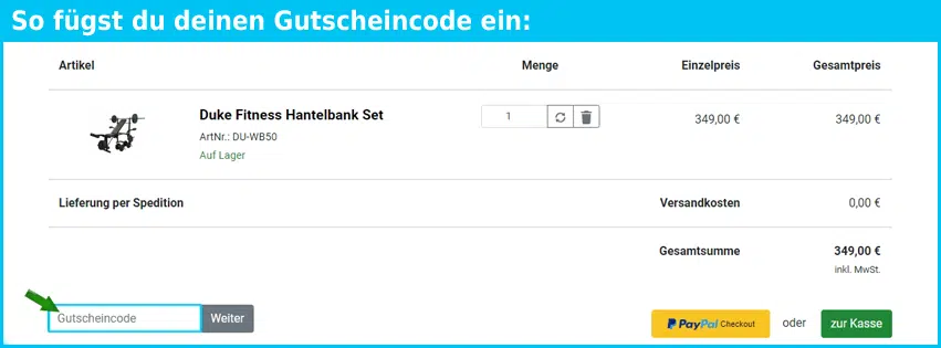 sport-tiedje Gutscheine - gutscheincode eingeben und sparen