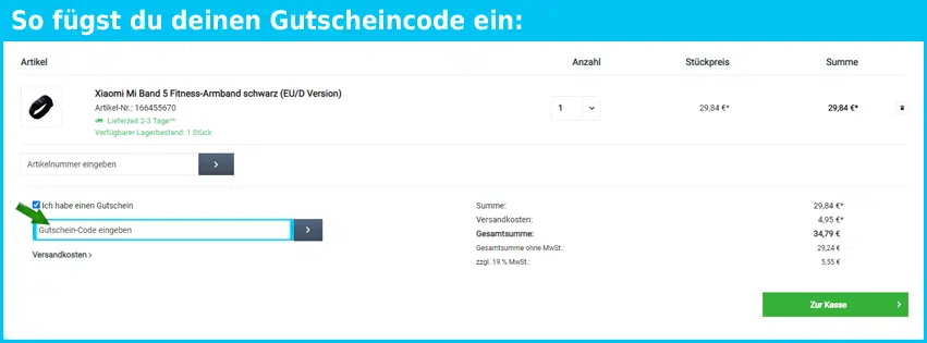 versandkoennig.de Gutscheine - gutscheincode eingeben und sparen