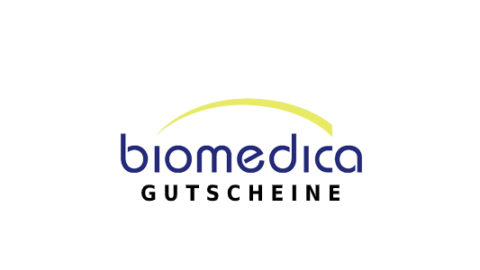 biomedica Gutschein Logo Seite