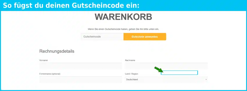 outdoor-queen Gutschein einfuegen und sparen blau