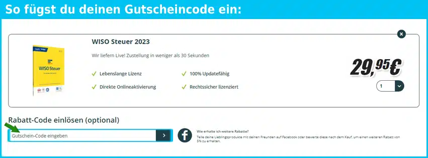 it-nerd24 Gutschein einfuegen und sparen blau