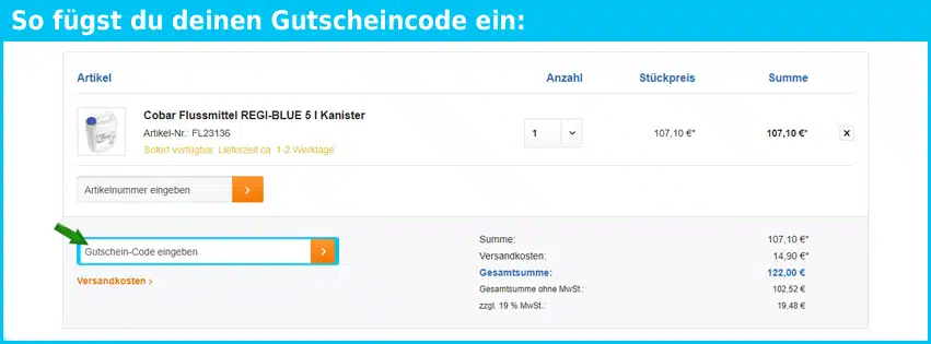 pcb-supermarkt Gutschein einfuegen und sparen blau