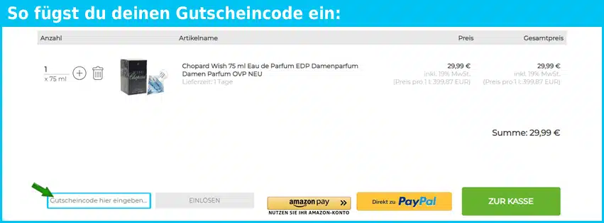 riemax Gutschein einfuegen und sparen blau
