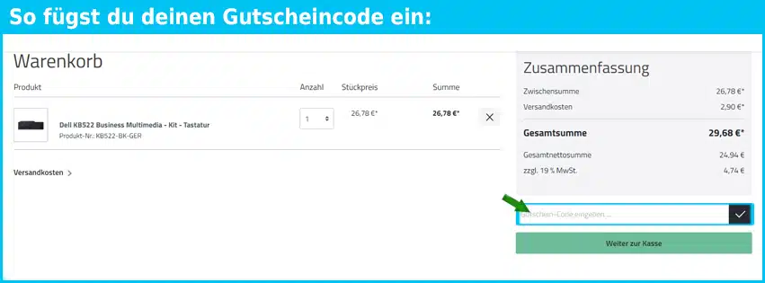 group24 Gutschein einfuegen und sparen blau