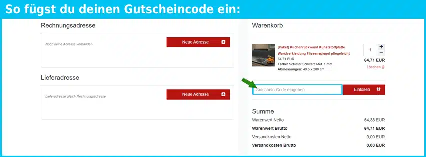 lifestyle-shop24 Gutschein einfuegen und sparen blau
