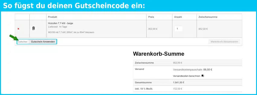 pelios Gutschein einfuegen und sparen blau