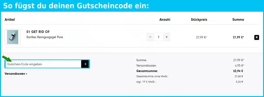 saltedbeauty Gutschein einfuegen und sparen blau
