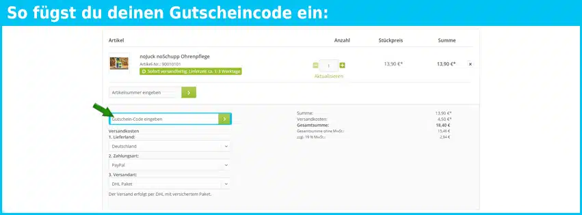 vtg-tiergesundheit Gutschein einfuegen und sparen blau