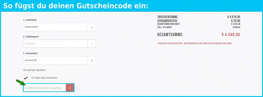 yt-industries Gutschein einfuegen und sparen blau
