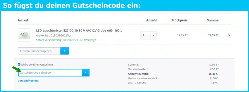prevent-germany Gutschein einfuegen und sparen blau