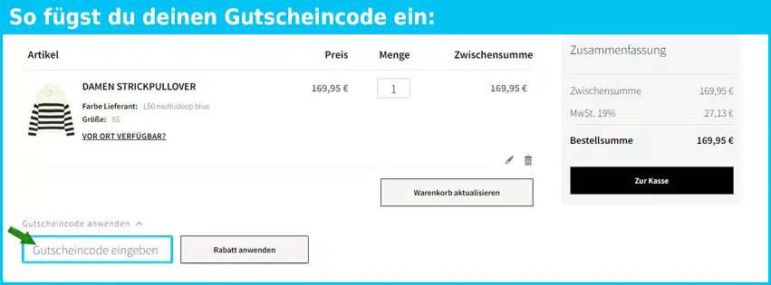 reischmann Gutschein einfuegen und sparen blau