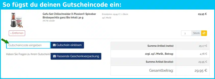 tritschler Gutschein einfuegen und sparen blau