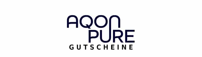 aqon-pure Gutschein Logo Oben