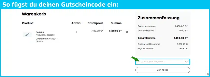 aqon-pure Gutschein einfuegen und sparen blau