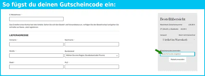 camicissima Gutschein einfuegen und sparen blau