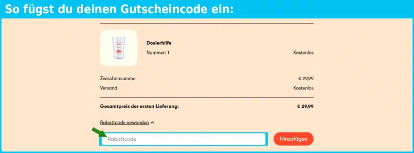 justrussel Gutschein einfuegen und sparen blau