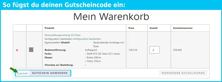 plijaro Gutschein einfuegen und sparen blau