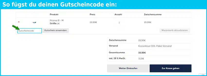 southdog Gutschein einfuegen und sparen blau