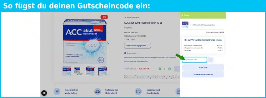 bessergesund Gutschein einfuegen und sparen blau