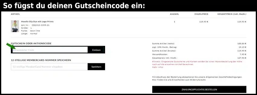 campdavid-soccx Gutschein einfuegen und sparen blau