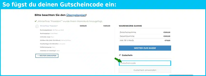 eventfloss-berlin Gutschein einfuegen und sparen blau