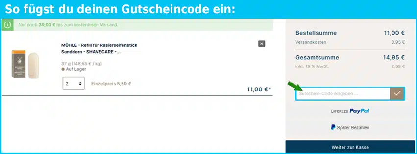 heldenlounge Gutschein einfuegen und sparen blau