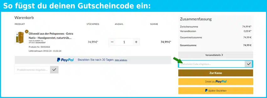 jegit Gutschein einfuegen und sparen blau