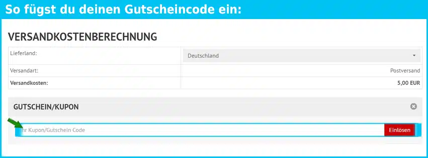 christliche-geschenke Gutschein einfuegen und sparen blau