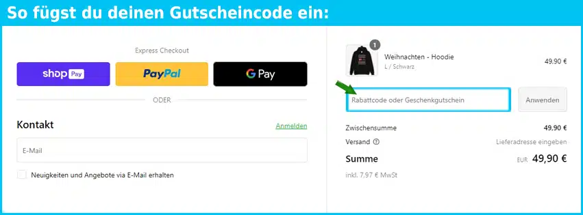 retterhelden Gutschein einfuegen und sparen blau