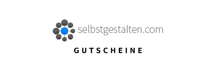 selbstgestalten.com Gutschein Logo Oben