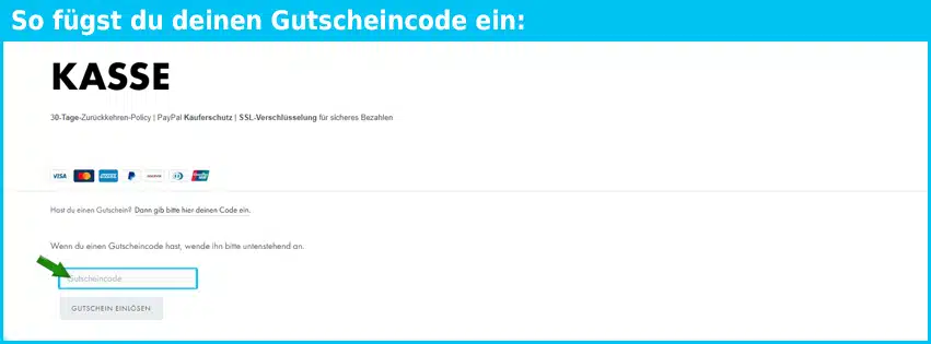 focx Gutschein einfuegen und sparen blau