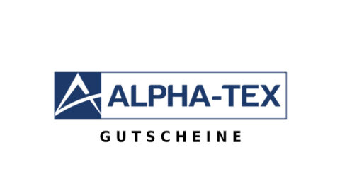 alpha-tex Gutschein Logo Seite