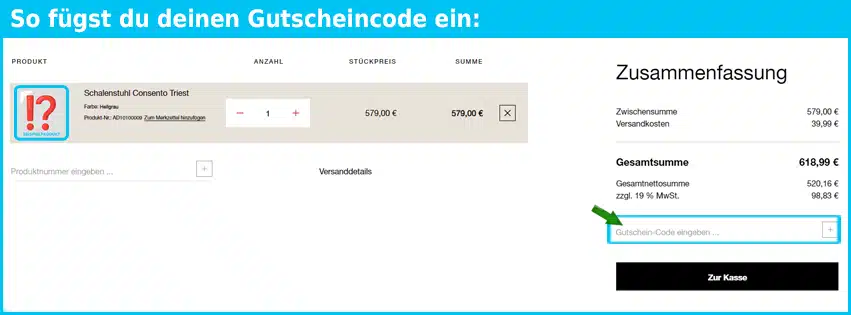 assmann-home Gutschein einfuegen und sparen blau