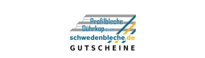 schwedenbleche.de Gutschein Logo Oben