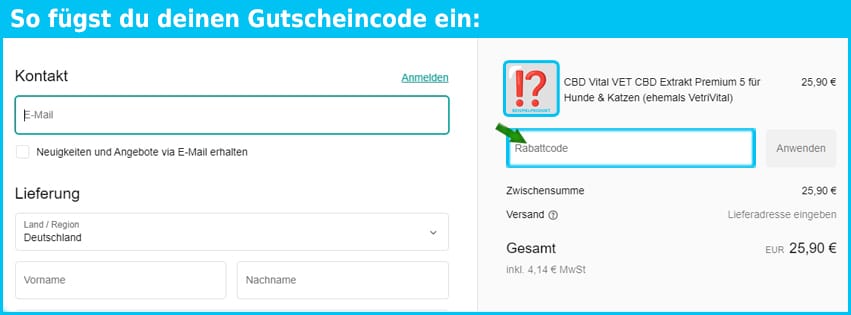 neurogold Gutschein einfuegen und sparen blau