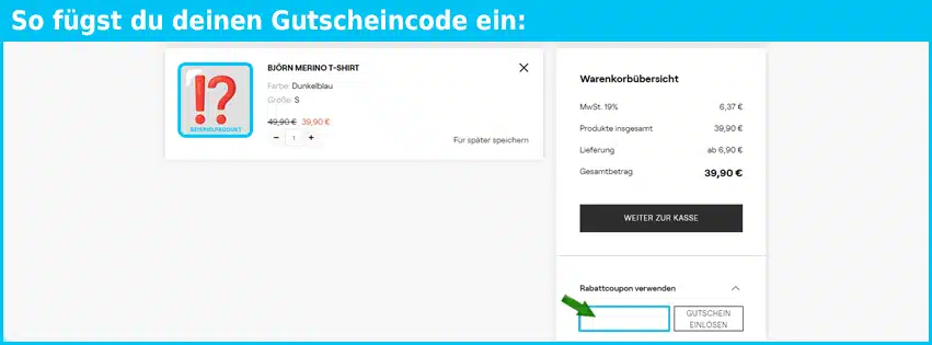 zajo Gutschein einfuegen und sparen blau