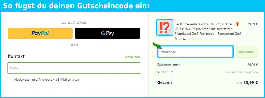 sustania Gutschein einfuegen und sparen blau