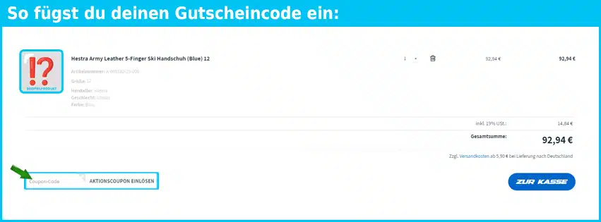 bpmproshop Gutschein einfuegen und sparen blau