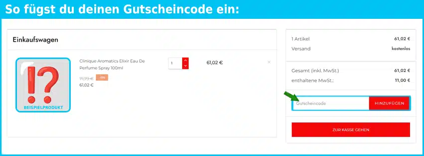 dermaceutics Gutschein einfuegen und sparen blau