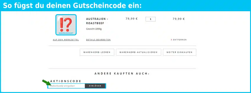 kreutzers Gutschein einfuegen und sparen blau