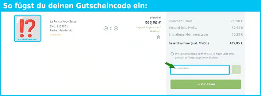 piolo Gutschein einfuegen und sparen blau