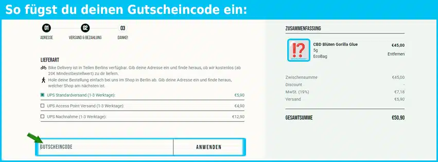 tomhemps Gutschein einfuegen und sparen blau