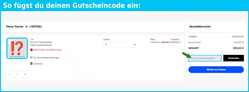 chainreaction Gutschein einfuegen und sparen blau