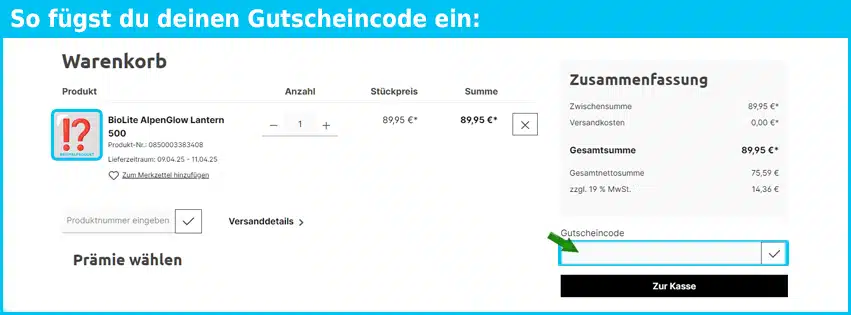 my-brand.shop Gutschein einfuegen und sparen blau